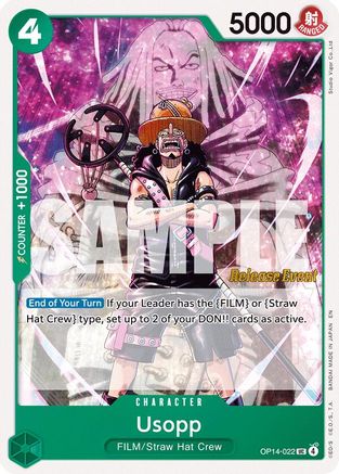 Usopp (OP14-022) - The Azure Sea's Seven Release Event Cards - Card Brawlers