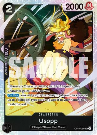 Usopp (OP17-080) - The World's Strongest Warriors Foil - Card Brawlers