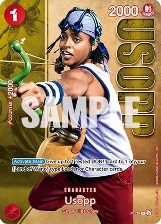 Usopp - P-136 (Premium Card Collection -Live Action Edition Vol.2 Straw Hat Crew-) (P-136) - One Piece Promotion Cards Foil - Card Brawlers