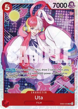Uta (003) (EB03-003) - Extra Booster: One Piece Heroines Edition Foil - Card Brawlers
