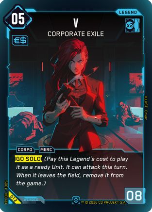 V - Corporate Exile (012) - The Heist Retail Starter Deck Foil - Card Brawlers
