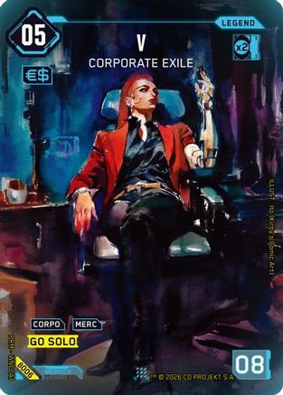V - Corporate Exile (B006) - Box Toppers Beta Foil - Card Brawlers