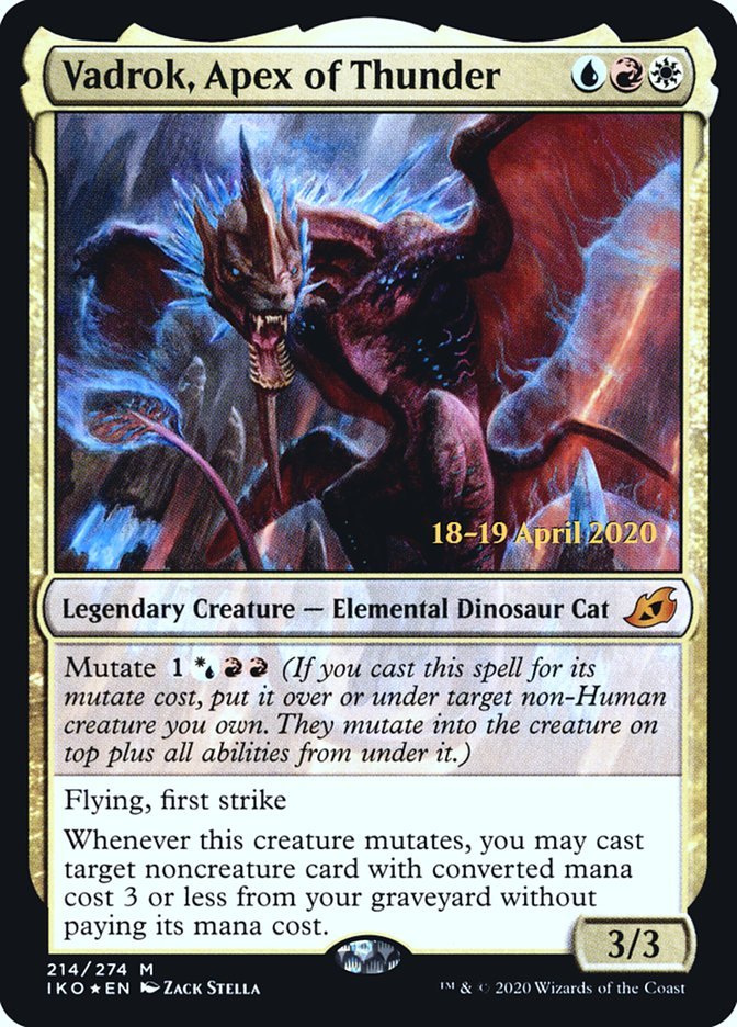 Vadrok, Apex of Thunder [Ikoria: Lair of Behemoths Prerelease Promos] - Card Brawlers