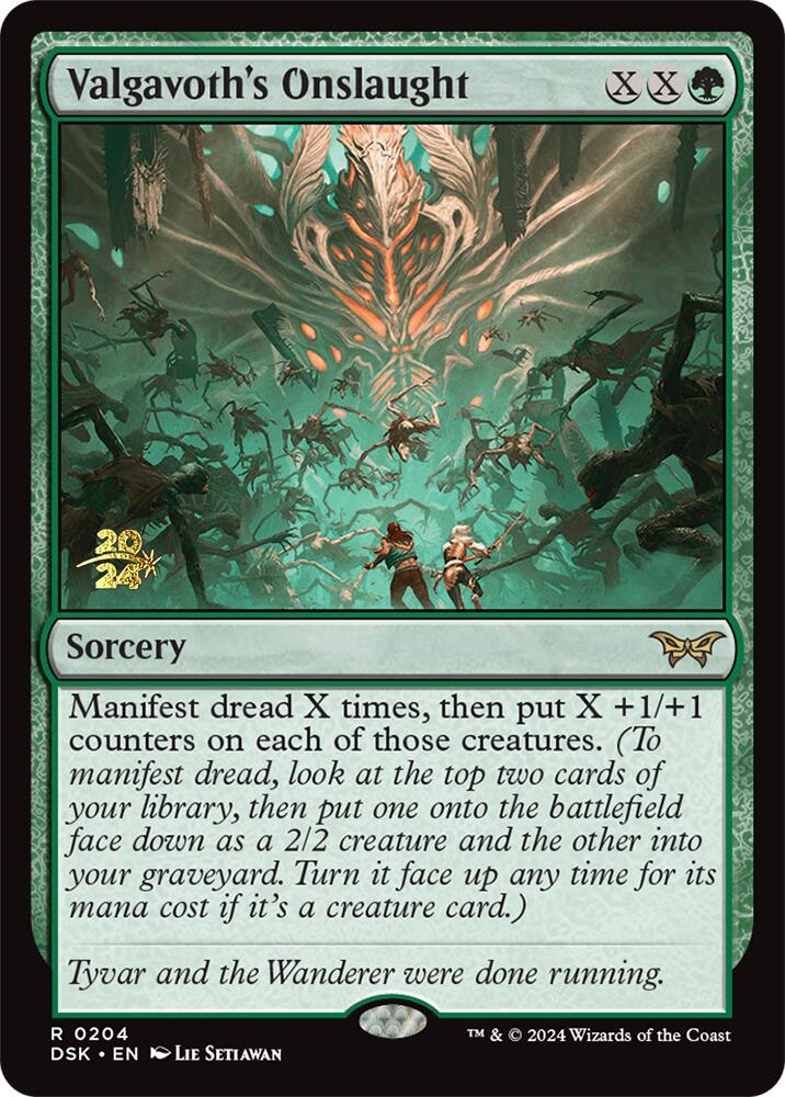 Valgavoth's Onslaught [Duskmourn: House of Horror Prerelease Promos] - Card Brawlers