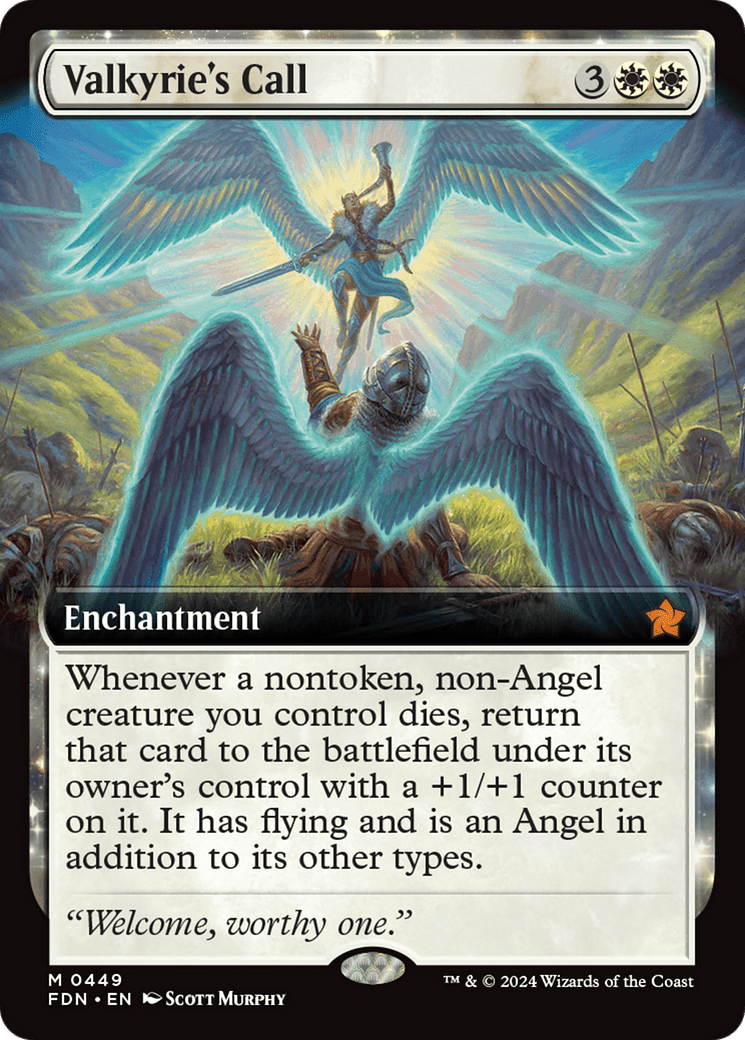 Valkyrie's Call (Extended Art) [Foundations] - Card Brawlers