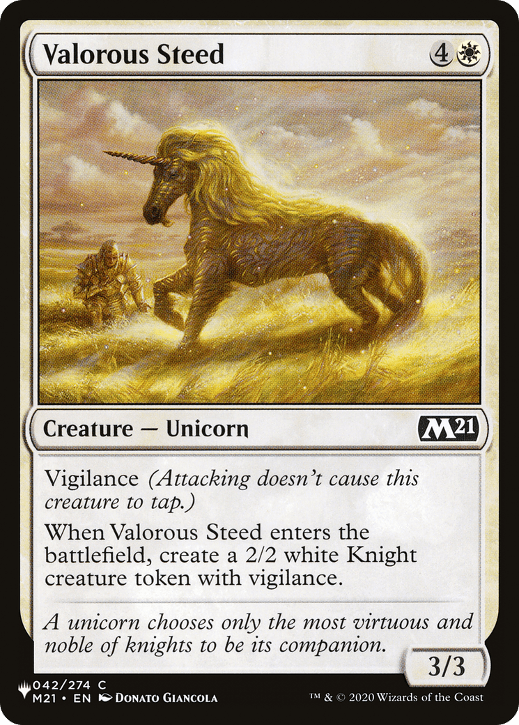 Valorous Steed [The List] - Card Brawlers