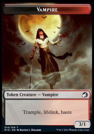 Vampire Token [Innistrad: Midnight Hunt Tokens] - Card Brawlers
