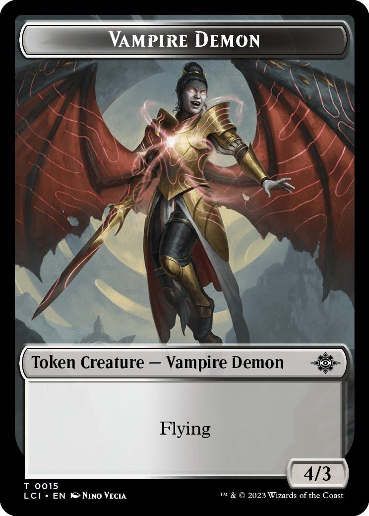 Vampire // Vampire Demon Double - Sided Token [The Lost Caverns of Ixalan Tokens] - Card Brawlers