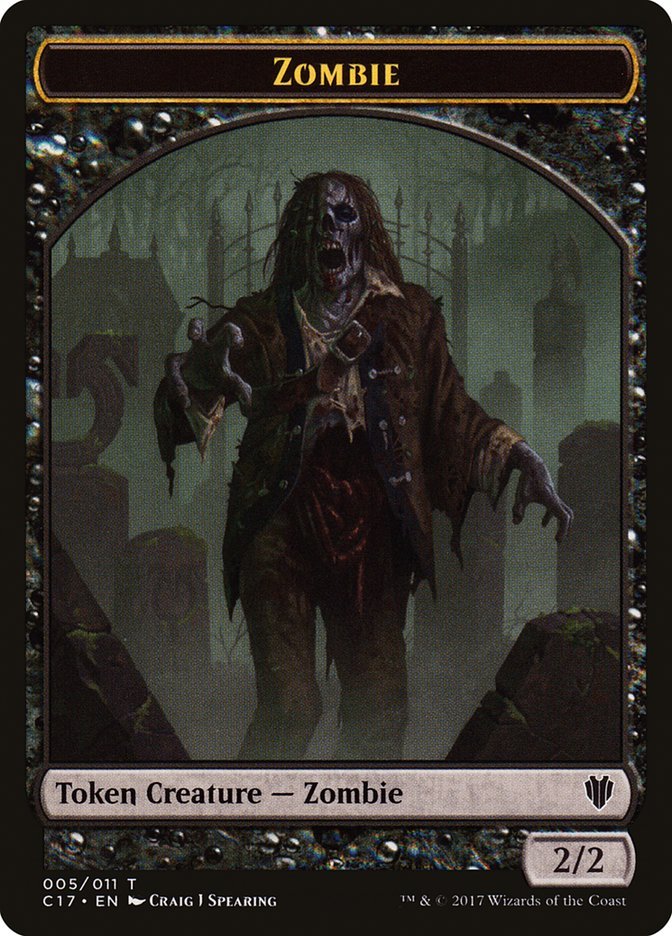 Vampire // Zombie Double - Sided Token [Commander 2017 Tokens] - Card Brawlers