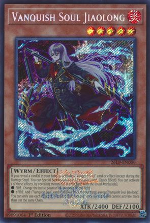 Vanquish Soul Jiaolong (Emblazoned Secret Rare) (26LP-EN009) - Limited Pack World Championship 2026 1st Edition - Card Brawlers
