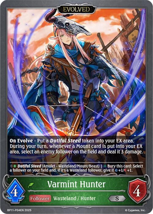 Varmint Hunter (Evolved) - P04 (Foil) (BP11 - P04EN) [Bullet of Fate] - Card Brawlers