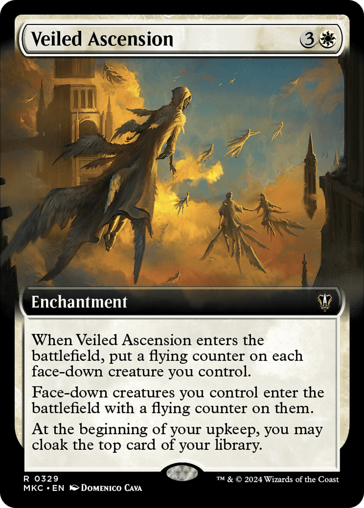 Veiled Ascension (Extended Art) [Murders at Karlov Manor Commander] - Card Brawlers