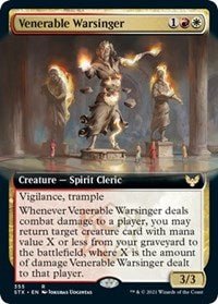 Venerable Warsinger (Extended Art) [Strixhaven: School of Mages] - Card Brawlers