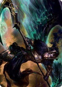Vengeful Reaper Art Card (Gold - Stamped Signature) [Kaldheim Art Series] - Card Brawlers