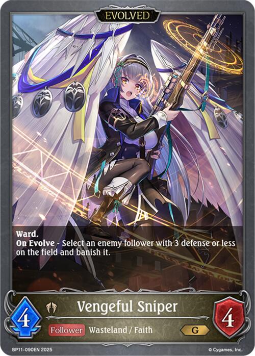 Vengeful Sniper (Evolved) (BP11 - 090EN) [Bullet of Fate] - Card Brawlers