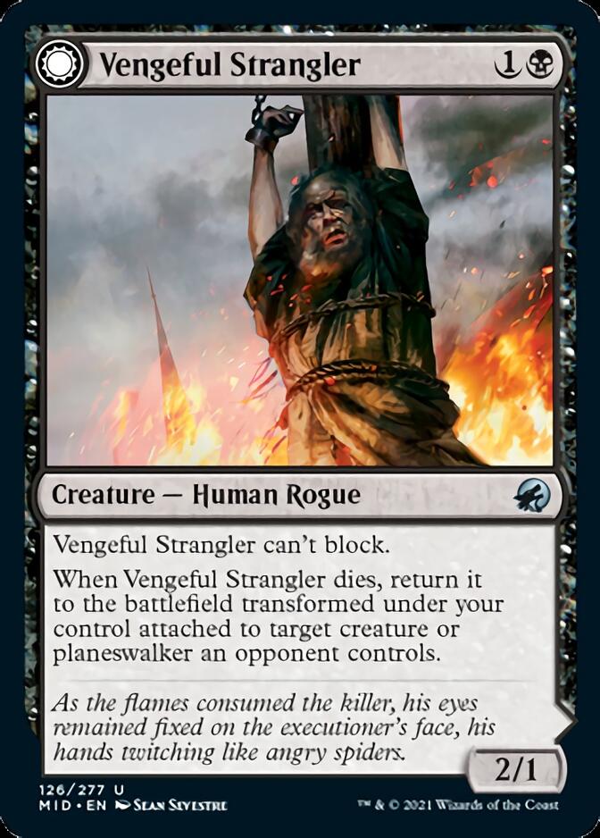 Vengeful Strangler // Strangling Grasp [Innistrad: Midnight Hunt] - Card Brawlers