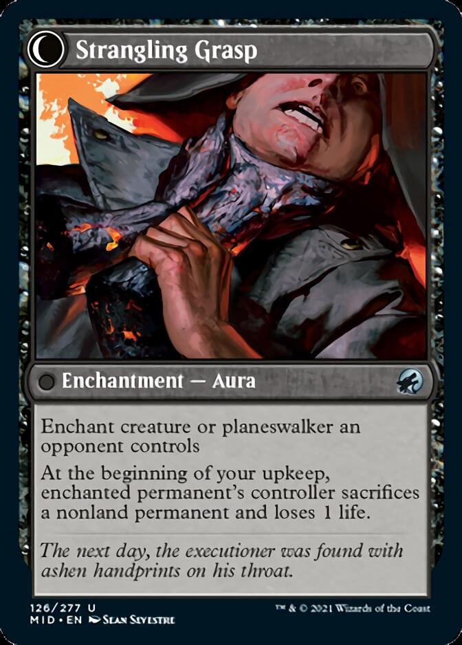 Vengeful Strangler // Strangling Grasp [Innistrad: Midnight Hunt] - Card Brawlers