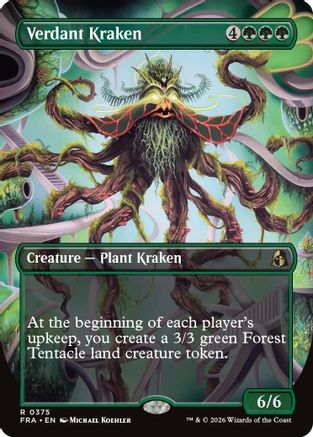 Verdant Kraken (Borderless) (FRA-375) - Reality Fracture - Card Brawlers