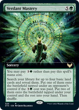 Verdant Mastery (Extended Art) [Strixhaven: School of Mages] - Card Brawlers