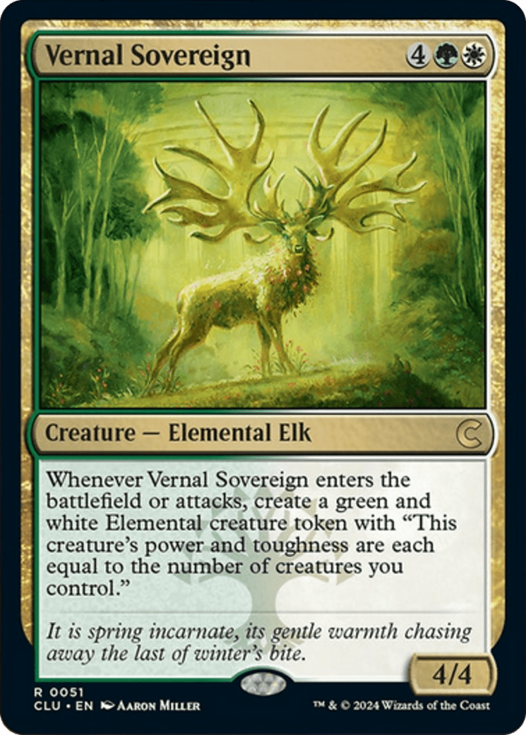 Vernal Sovereign [Ravnica: Clue Edition] - Card Brawlers