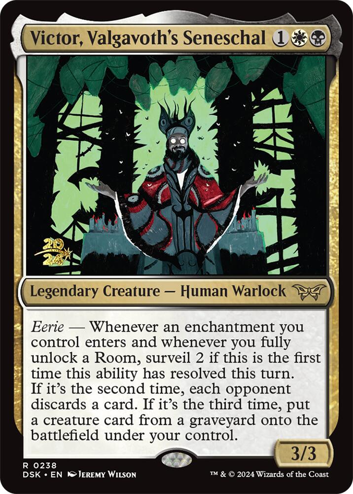 Victor, Valgavoth's Seneschal [Duskmourn: House of Horror Prerelease Promos] - Card Brawlers