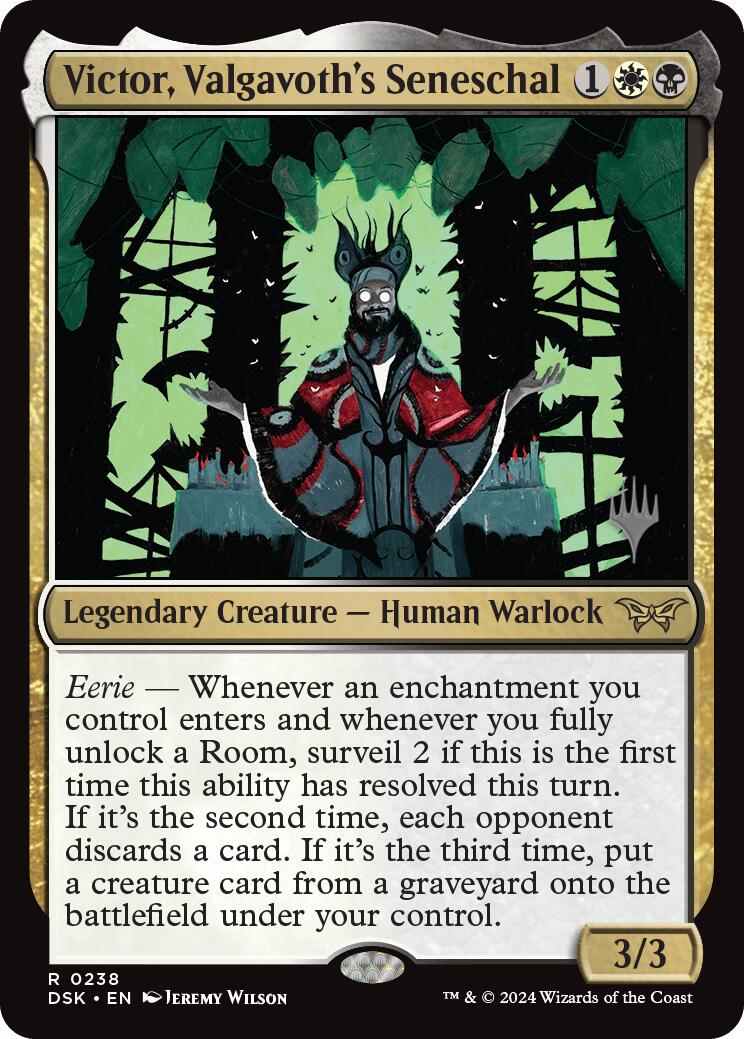 Victor, Valgavoth's Seneschal (Promo Pack) [Duskmourn: House of Horror Promos] - Card Brawlers