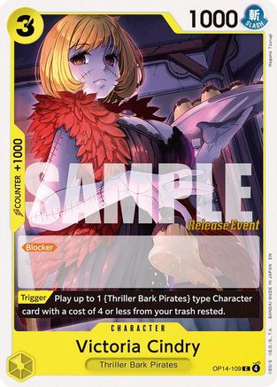 Victoria Cindry (OP14-109) - The Azure Sea's Seven Release Event Cards - Card Brawlers