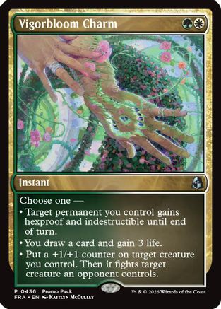 Vigorbloom Charm (PPFRA-436) - Promo Pack: Reality Fracture Foil - Card Brawlers