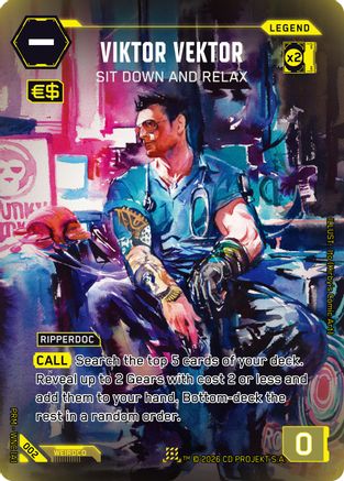 Viktor Vektor - Sit Down and Relax (002) - Box Toppers Retail Foil - Card Brawlers