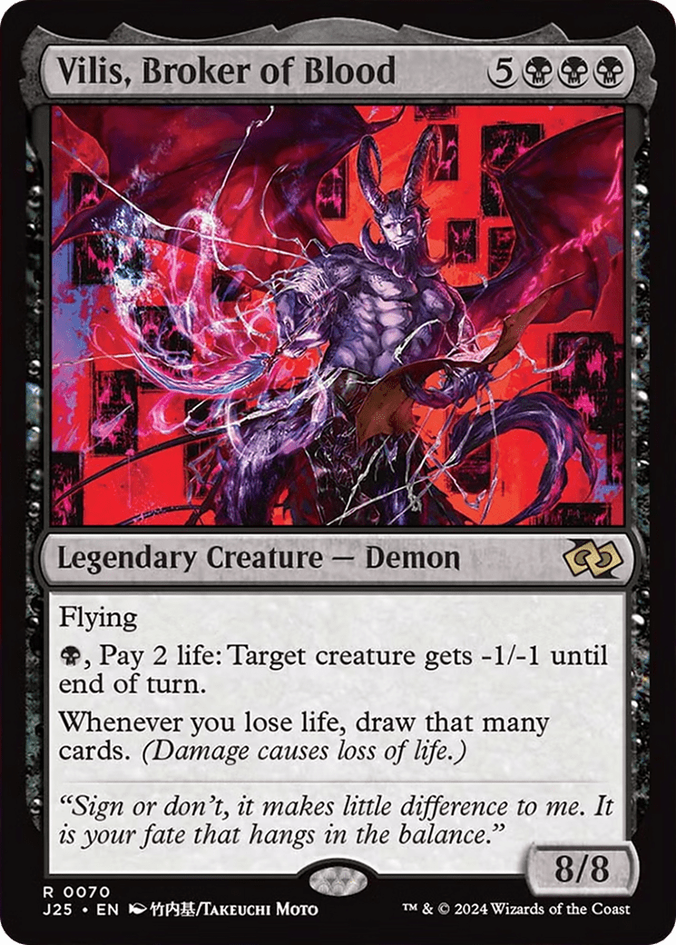 Vilis, Broker of Blood (Anime) [Foundations Jumpstart] - Card Brawlers