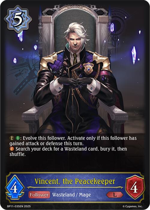 Vincent, the Peacekeeper (BP11 - 035EN) [Bullet of Fate] - Card Brawlers