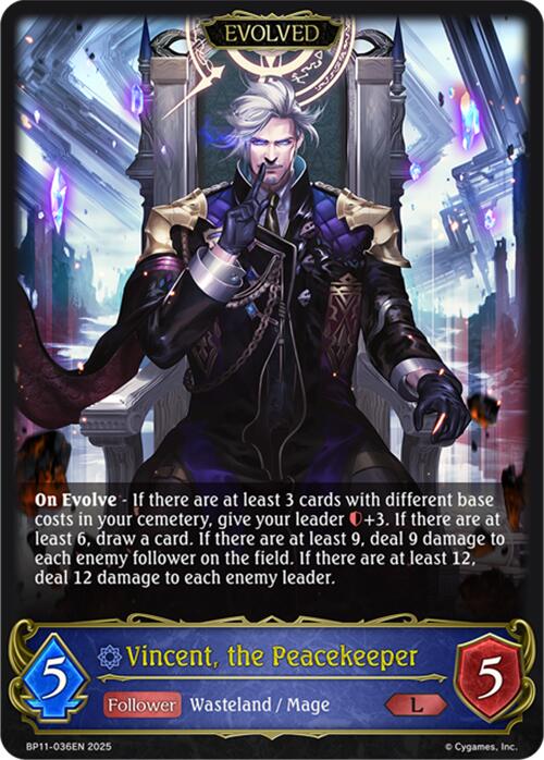 Vincent, the Peacekeeper (Evolved) (BP11 - 036EN) [Bullet of Fate] - Card Brawlers