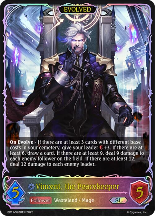 Vincent, the Peacekeeper (Evolved) (BP11 - SL08EN) [Bullet of Fate] - Card Brawlers