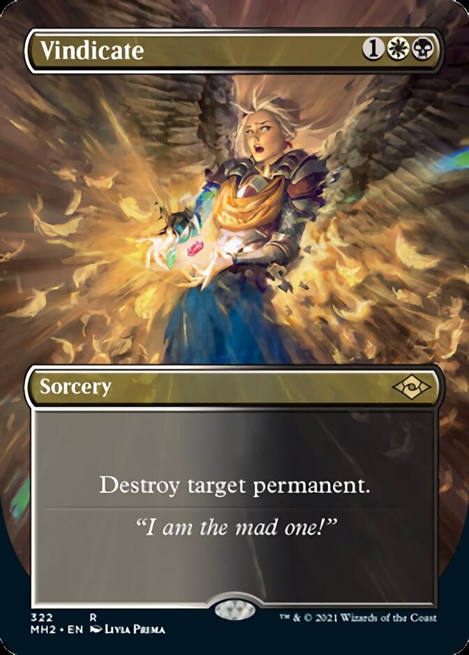 Vindicate (Borderless Alternate Art) [Modern Horizons 2] - Card Brawlers
