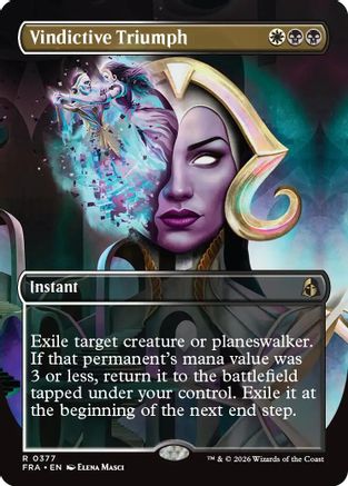 Vindictive Triumph (Borderless) (FRA-377) - Reality Fracture - Card Brawlers
