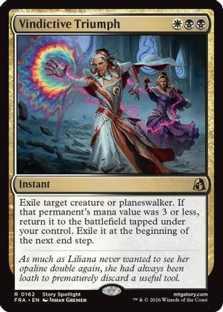 Vindictive Triumph (FRA-162) - Reality Fracture Foil - Card Brawlers