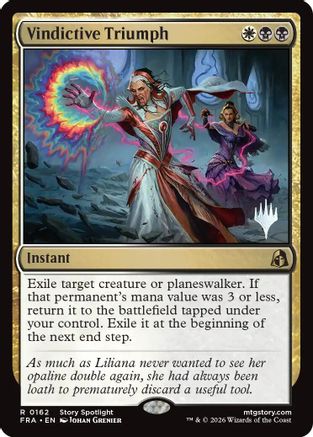 Vindictive Triumph (PPFRA-162) - Promo Pack: Reality Fracture Foil - Card Brawlers