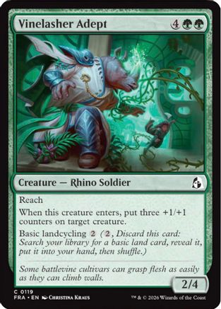 Vinelasher Adept (FRA-119) - Reality Fracture Foil - Card Brawlers