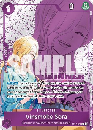 Vinsmoke Sora (Winner Pack 2026 Vol. 1) (OP12-062) - One Piece Promotion Cards Foil - Card Brawlers