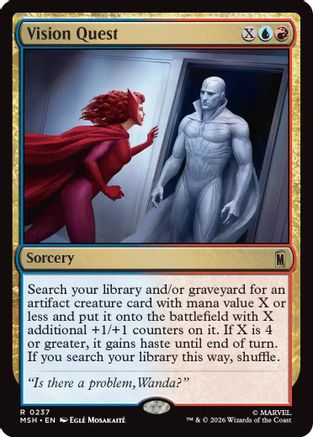 Vision Quest (MSH-237) - Marvel Super Heroes Foil - Card Brawlers