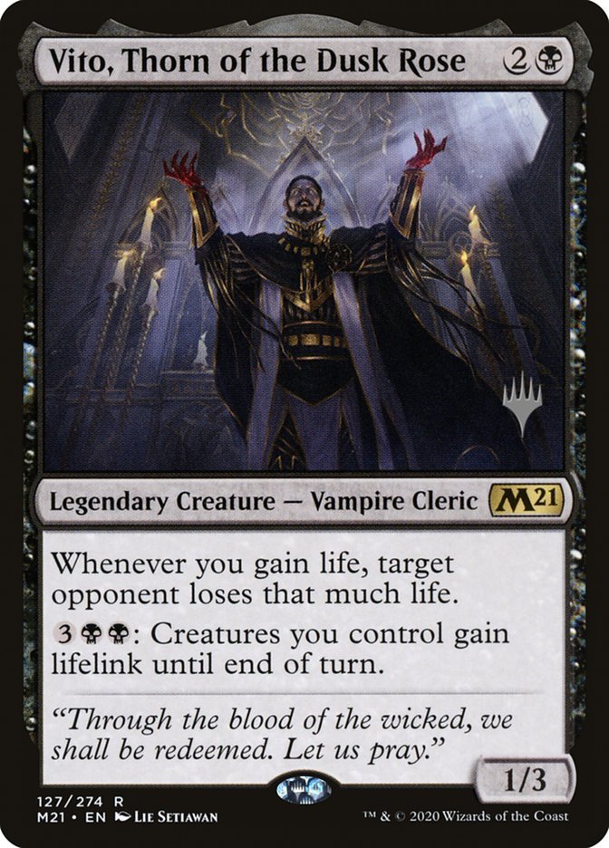 Vito, Thorn of the Dusk Rose (Promo Pack) [Core Set 2021 Promos] - Card Brawlers