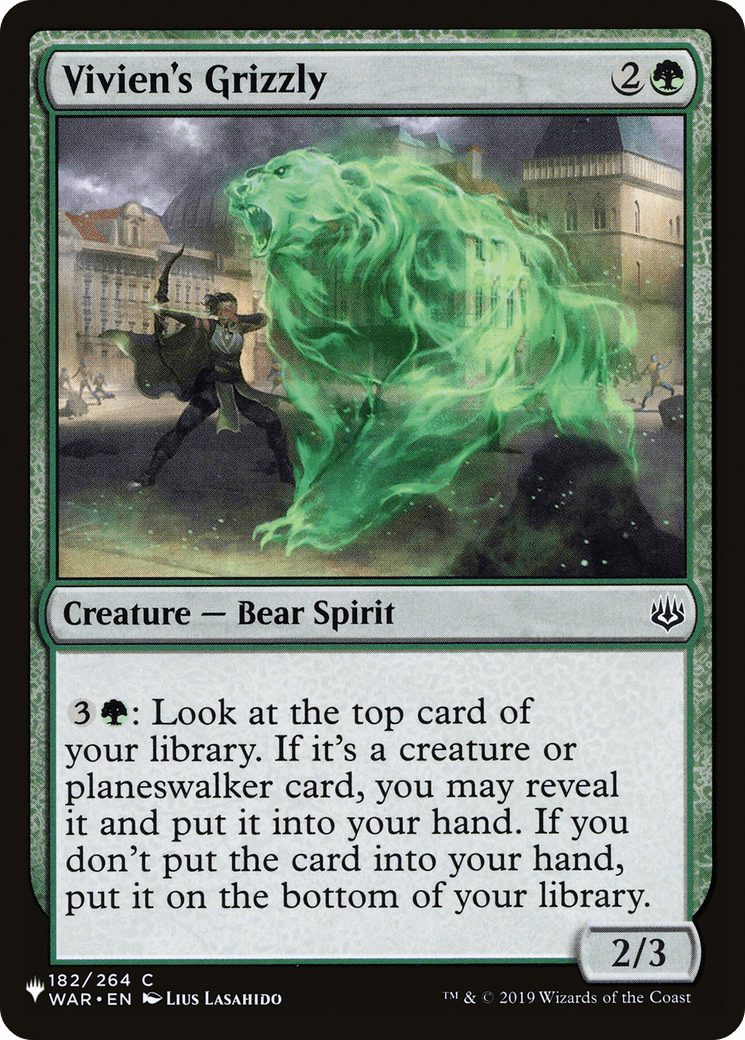Vivien's Grizzly [The List] - Card Brawlers