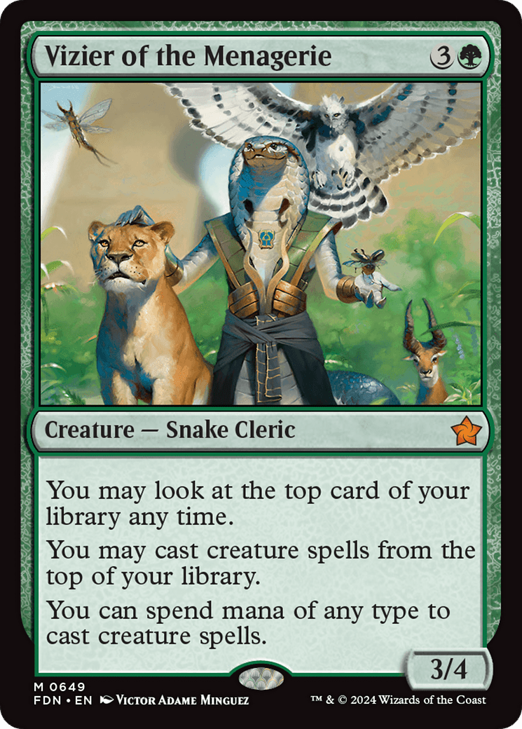 Vizier of the Menagerie [Foundations] - Card Brawlers