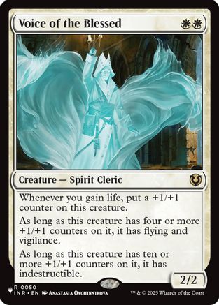 Voice of the Blessed (LIST-050) - The List Reprints - Card Brawlers