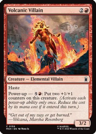 Volcanic Villain (MSH-159) - Marvel Super Heroes - Card Brawlers