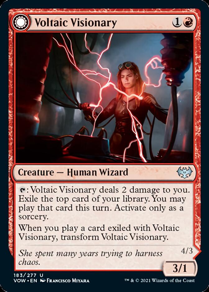 Voltaic Visionary // Volt - Charged Berserker [Innistrad: Crimson Vow] - Card Brawlers