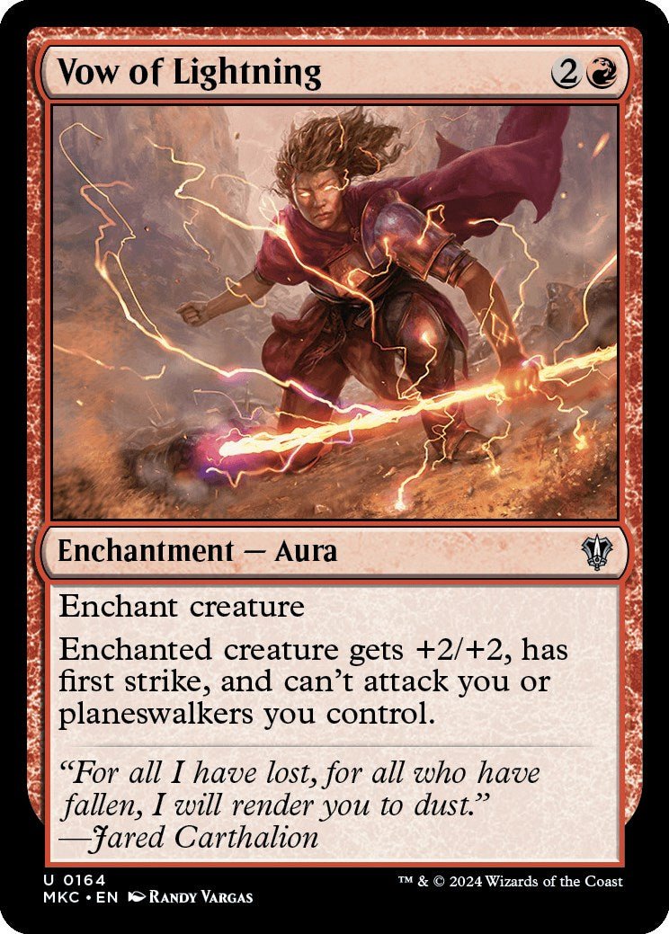 Vow of Lightning [Murders at Karlov Manor Commander] - Card Brawlers