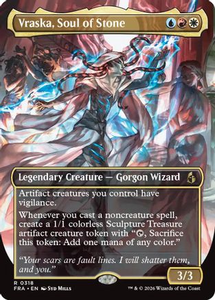 Vraska, Soul of Stone (Borderless) (FRA-318) - Reality Fracture - Card Brawlers
