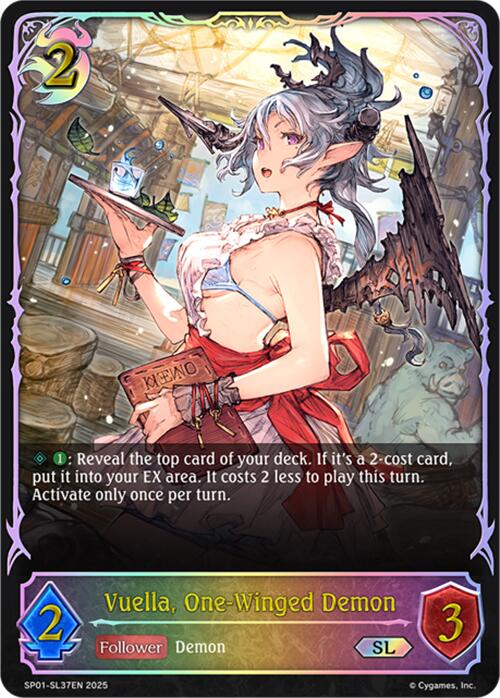 Vuella, One - Winged Demon (SL) (SP01 - SL37EN) [Seaside Memories] - Card Brawlers