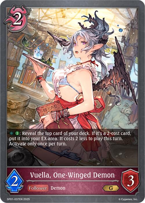 Vuella, One - Winged Demon (SP01 - 037EN) [Seaside Memories] - Card Brawlers